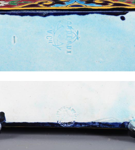 J. VIEILLARD & CIE Manufacture, Mantel Set, second half of the 19th century J. VIEILLARD & CIE Manufacture, Mantel Set, second half of the 19th century-8