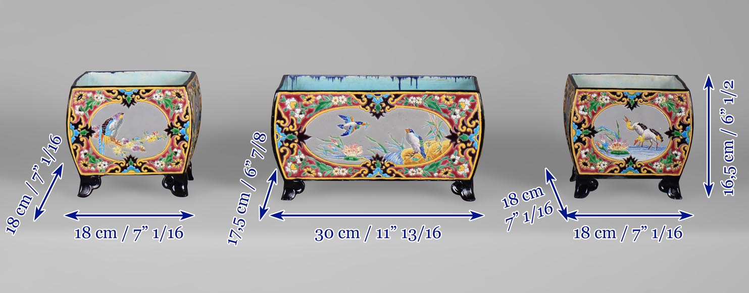 J. VIEILLARD & CIE Manufacture, Mantel Set, second half of the 19th century J. VIEILLARD & CIE Manufacture, Mantel Set, second half of the 19th century-9