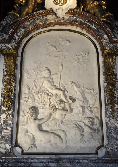 Extraordinary monumental fireplace signed by Jules Allard and Louis Ardisson coming from the Berwind Estate, Fifth Avenue, New York Extraordinary monumental fireplace signed by Jules Allard and Louis Ardisson coming from the Berwind Estate, Fifth Avenue, New York-7