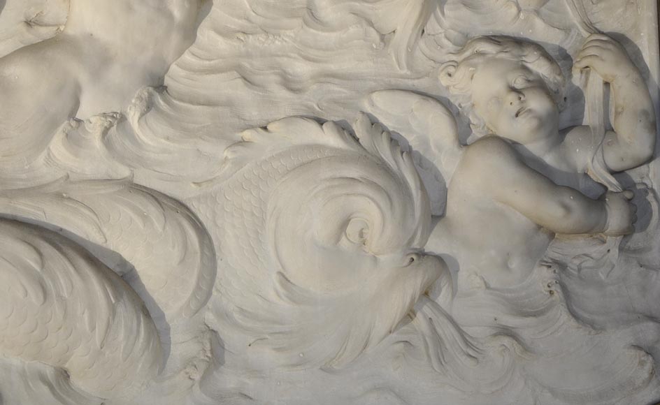 Extraordinary monumental fireplace signed by Jules Allard and Louis Ardisson coming from the Berwind Estate, Fifth Avenue, New York Extraordinary monumental fireplace signed by Jules Allard and Louis Ardisson coming from the Berwind Estate, Fifth Avenue, New York-10