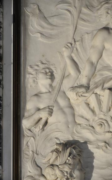 Extraordinary monumental fireplace signed by Jules Allard and Louis Ardisson coming from the Berwind Estate, Fifth Avenue, New York Extraordinary monumental fireplace signed by Jules Allard and Louis Ardisson coming from the Berwind Estate, Fifth Avenue, New York-11