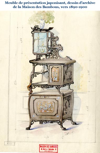 Japanese Half-Moon Display Cabinet, late 19th century Japanese Half-Moon Display Cabinet, late 19th century-12