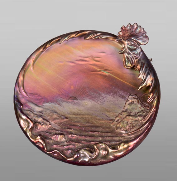 JÉRÔME MASSIER – Iridescent dish, L’Aurore JÉRÔME MASSIER – Iridescent dish, L’Aurore-0