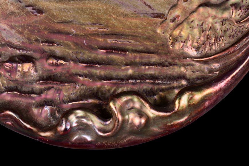 JÉRÔME MASSIER – Iridescent dish, L’Aurore JÉRÔME MASSIER – Iridescent dish, L’Aurore-5