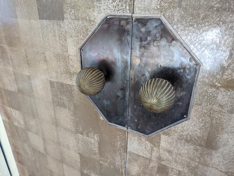 Set of 3 imitation shagreen double doors Set of 3 imitation shagreen double doors-11