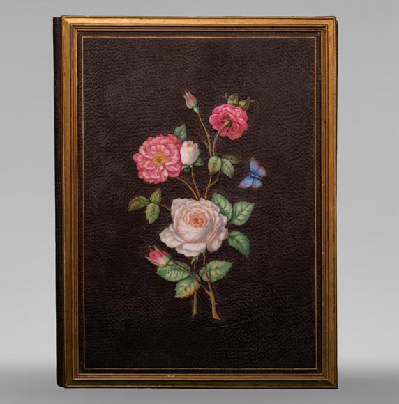 A briefcase with precious porcelain decoration by Julien-Nicolas RIVART A briefcase with precious porcelain decoration by Julien-Nicolas RIVART-0