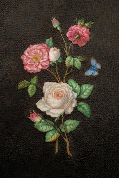 A briefcase with precious porcelain decoration by Julien-Nicolas RIVART A briefcase with precious porcelain decoration by Julien-Nicolas RIVART-2