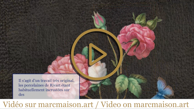 A briefcase with precious porcelain decoration by Julien-Nicolas RIVART A briefcase with precious porcelain decoration by Julien-Nicolas RIVART-0