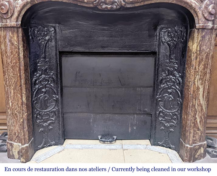 Louis XV style oak paneling and bookcase Louis XV style oak paneling and bookcase-17