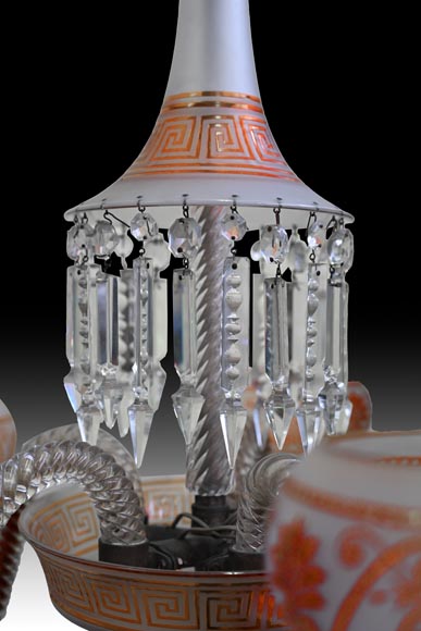 BACCARAT, Neo-Greek Crystal Chandelier with Five Lights, after 1875 BACCARAT, Neo-Greek Crystal Chandelier with Five Lights, after 1875-5