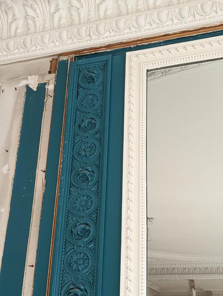 Louis XVI style trumeau with floral and rose decorations Louis XVI style trumeau with floral and rose decorations-2