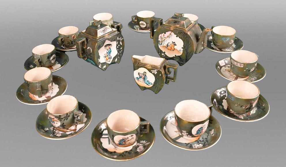 Jules Vieillard & Cie Manufacture, Japanese-style Tea Service, between 1878 and 1886 Jules Vieillard & Cie Manufacture, Japanese-style Tea Service, between 1878 and 1886-0