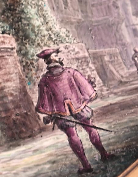 Imaginary views of Paris in the 16th century: two paintings on porcelain by Alphonse CHAIGNON Imaginary views of Paris in the 16th century: two paintings on porcelain by Alphonse CHAIGNON-5