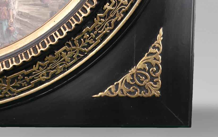 Imaginary views of Paris in the 16th century: two paintings on porcelain by Alphonse CHAIGNON Imaginary views of Paris in the 16th century: two paintings on porcelain by Alphonse CHAIGNON-10