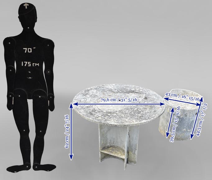 Concrete garden furniture attributed to Willy Guhl Concrete garden furniture attributed to Willy Guhl-7