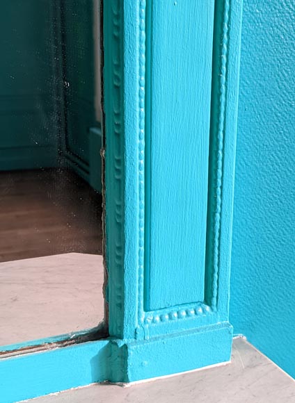 Small trumeau of Louis XVI style with pediment decorated in half circle Small trumeau of Louis XVI style with pediment decorated in half circle-4