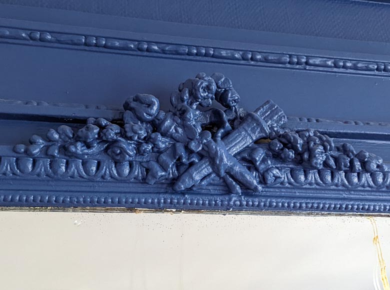 Small Louis XVI style trumeau decorated with quiver and torch Small Louis XVI style trumeau decorated with quiver and torch-2