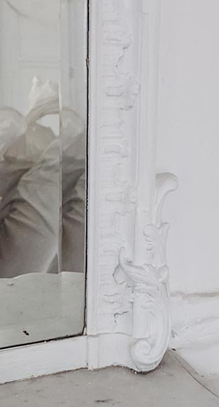 Louis XV style trumeau adorned with an asymmetrical shell Louis XV style trumeau adorned with an asymmetrical shell-4