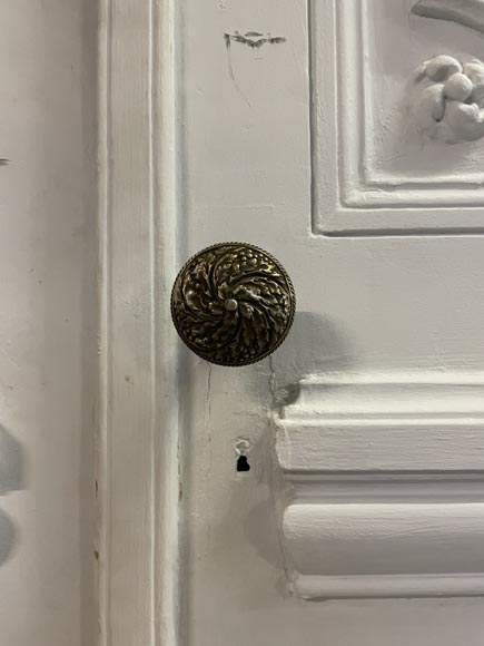 Pair of large, richly decorated Napoleon III-style double doors Pair of large, richly decorated Napoleon III-style double doors-7