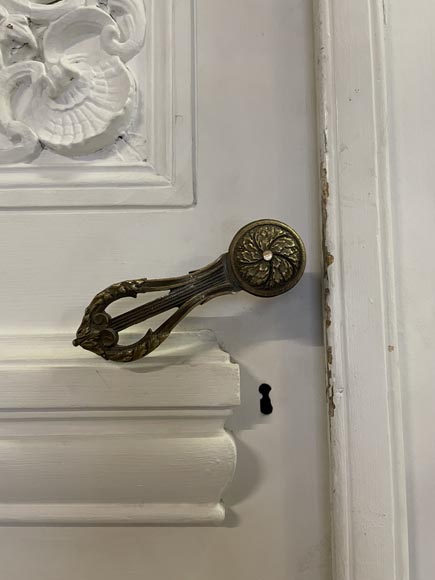 Pair of large, richly decorated Napoleon III-style double doors Pair of large, richly decorated Napoleon III-style double doors-11