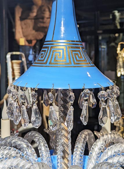 Baccarat opaline chandelier Baccarat opaline chandelier-4