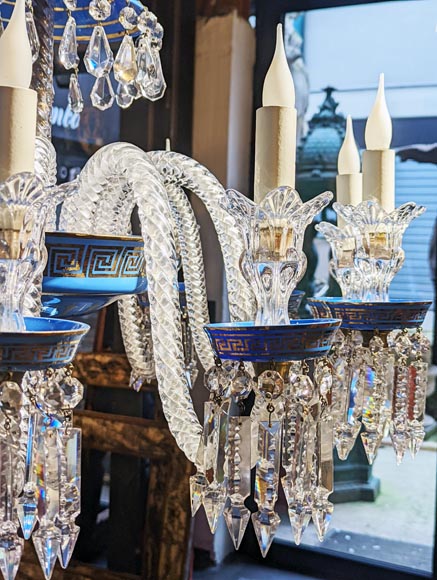 Baccarat opaline chandelier Baccarat opaline chandelier-6