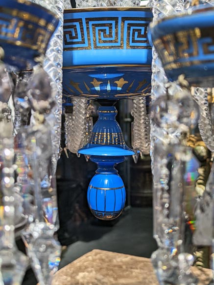 Baccarat opaline chandelier Baccarat opaline chandelier-7