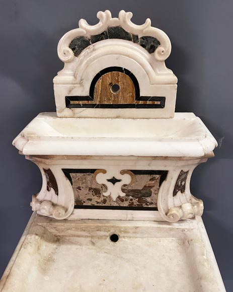 Marble fountain, late 19th century Marble fountain, late 19th century-1