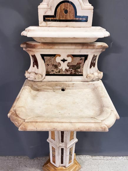 Marble fountain, late 19th century Marble fountain, late 19th century-2