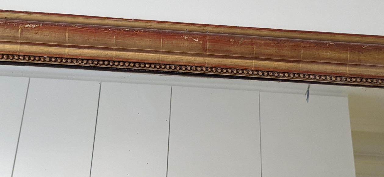 Louis-Philippe style gilded trumeau with pearl decoration Louis-Philippe style gilded trumeau with pearl decoration-1