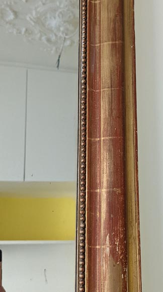 Louis-Philippe style gilded trumeau with pearl decoration Louis-Philippe style gilded trumeau with pearl decoration-3