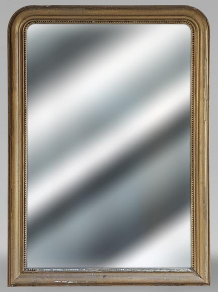 Louis Philippe style trumeau with pearl decoration, bronzine Louis Philippe style trumeau with pearl decoration, bronzine -0