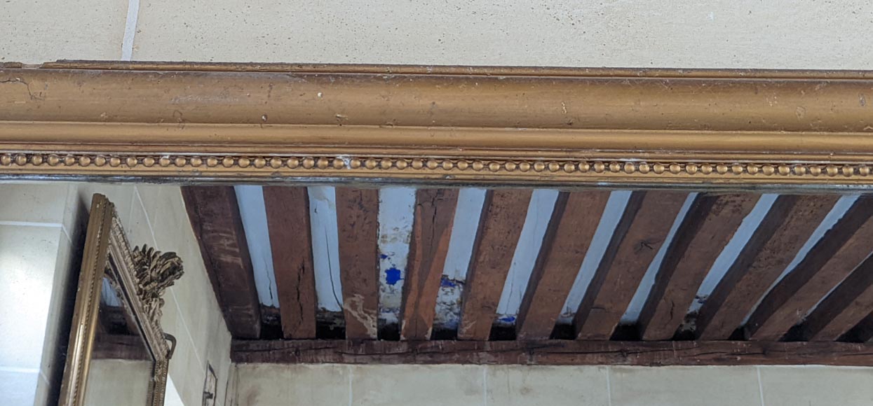 Louis Philippe style trumeau with pearl decoration, bronzine Louis Philippe style trumeau with pearl decoration, bronzine -1