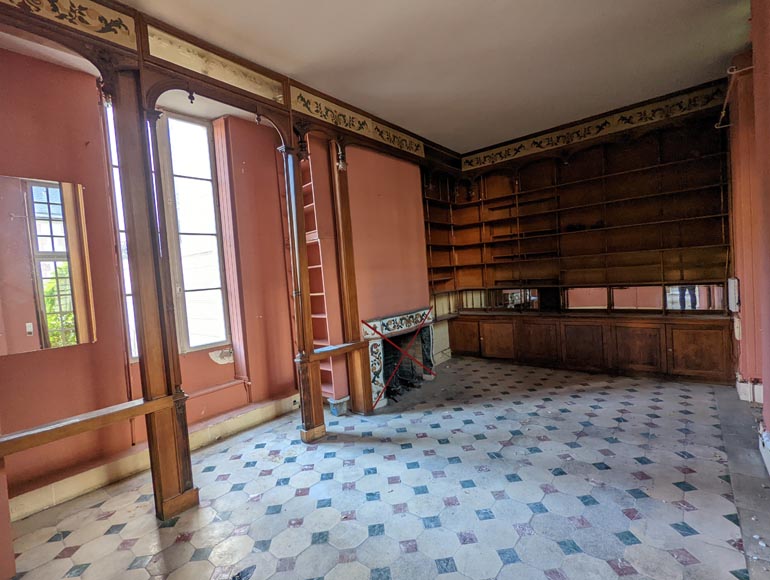 Piece of oak woodwork in the Napoleon III style, late 19th century Piece of oak woodwork in the Napoleon III style, late 19th century-0