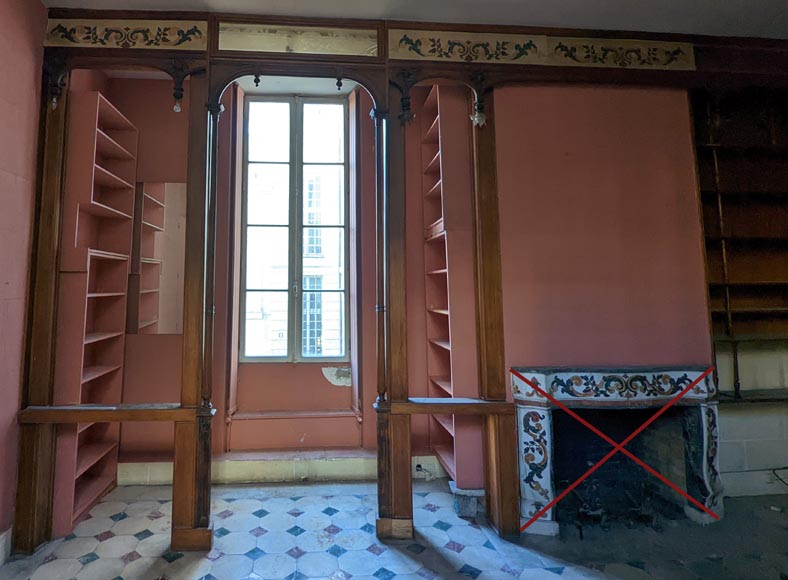 Piece of oak woodwork in the Napoleon III style, late 19th century Piece of oak woodwork in the Napoleon III style, late 19th century-1