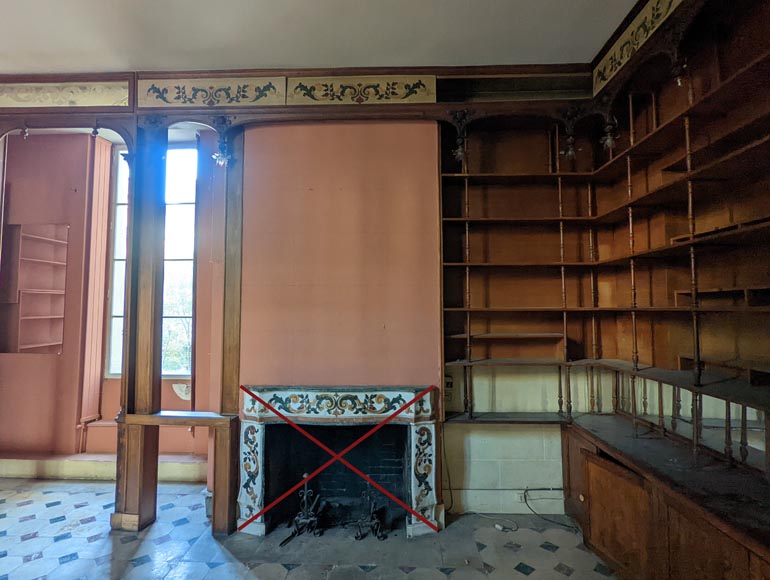 Piece of oak woodwork in the Napoleon III style, late 19th century Piece of oak woodwork in the Napoleon III style, late 19th century-2