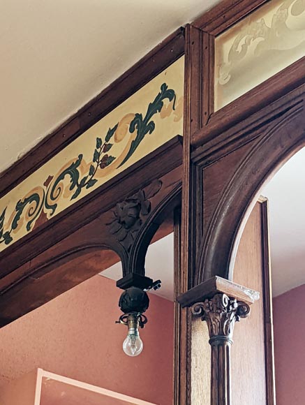 Piece of oak woodwork in the Napoleon III style, late 19th century Piece of oak woodwork in the Napoleon III style, late 19th century-5