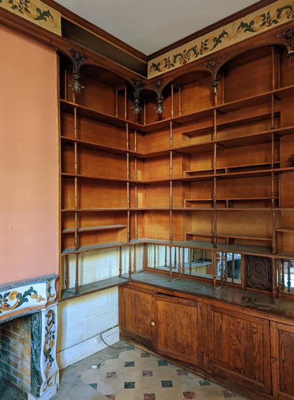 Piece of oak woodwork in the Napoleon III style, late 19th century Piece of oak woodwork in the Napoleon III style, late 19th century-8