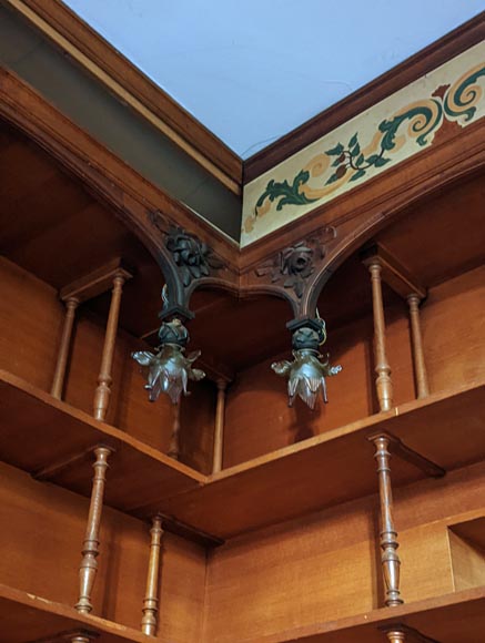 Piece of oak woodwork in the Napoleon III style, late 19th century Piece of oak woodwork in the Napoleon III style, late 19th century-10