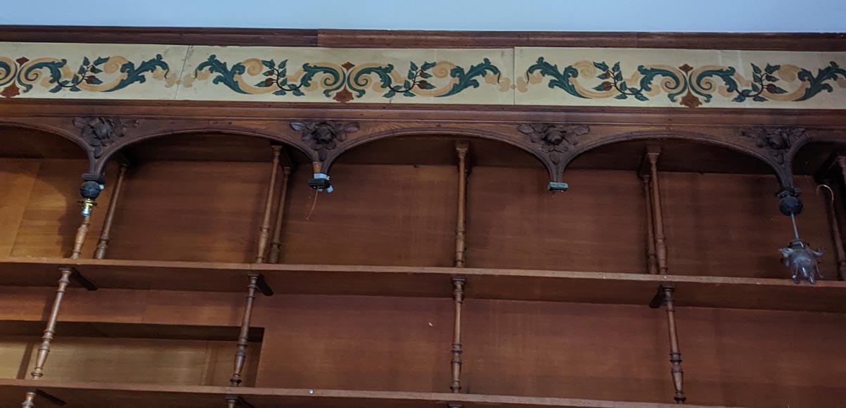 Piece of oak woodwork in the Napoleon III style, late 19th century Piece of oak woodwork in the Napoleon III style, late 19th century-14