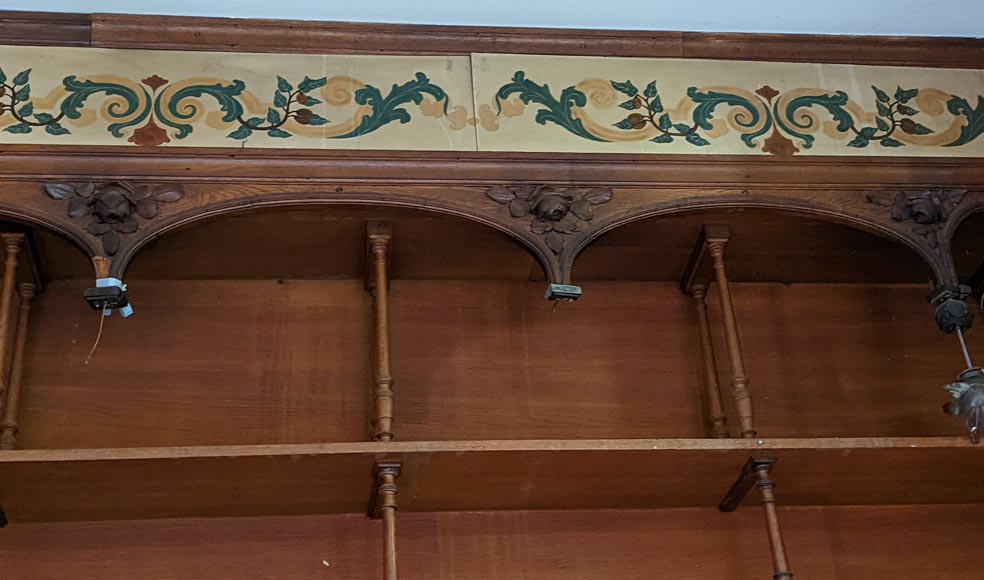 Piece of oak woodwork in the Napoleon III style, late 19th century Piece of oak woodwork in the Napoleon III style, late 19th century-15