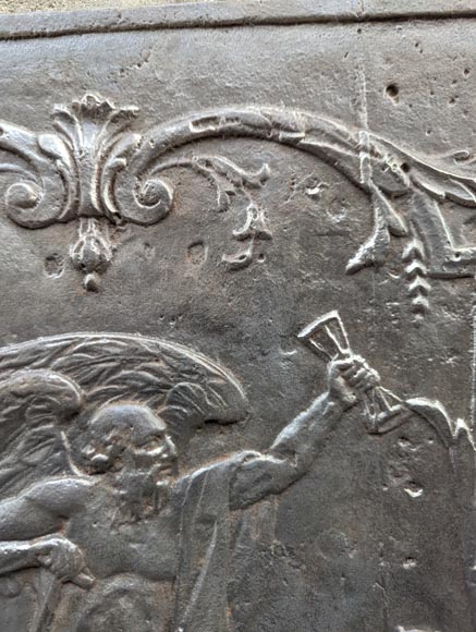 Fireback depicting the god Chronos Fireback depicting the god Chronos-3