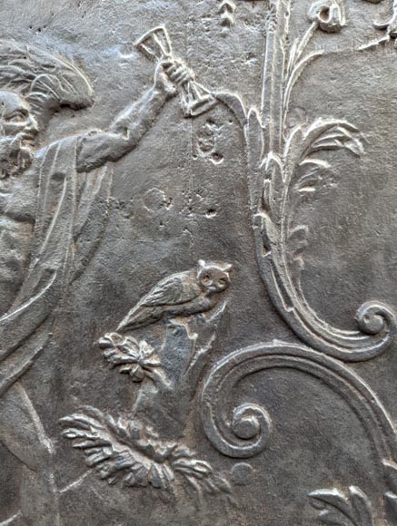 Fireback depicting the god Chronos Fireback depicting the god Chronos-4