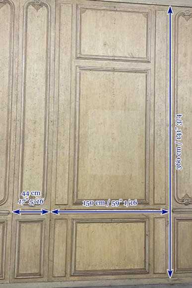 Louis XV style wood paneling in lacquered wood Louis XV style wood paneling in lacquered wood-5