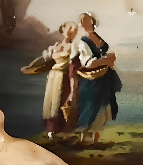 A rare piece by Emile GALLÉ, moon and landscape fantasy after Joseph Vernet A rare piece by Emile GALLÉ, moon and landscape fantasy after Joseph Vernet-4