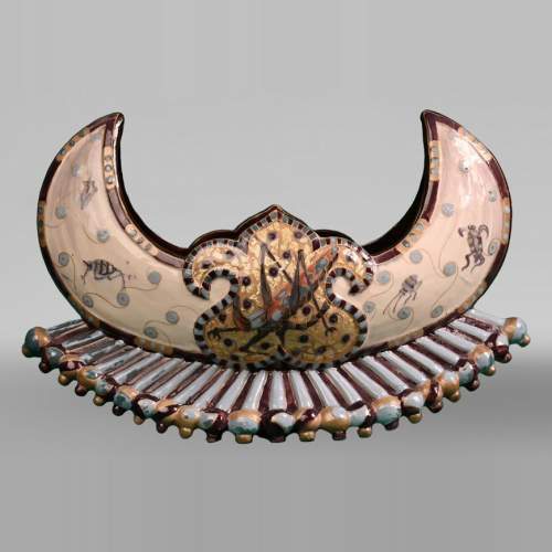 A precious Egyptian ship, a rare earthenware piece by Emile GALLÉ