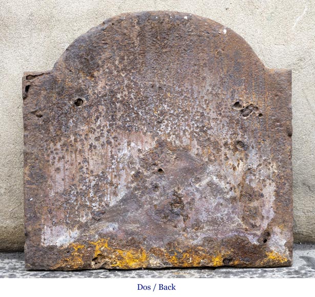 Louis XIV fireback with two lions, 1673 Louis XIV fireback with two lions, 1673-6