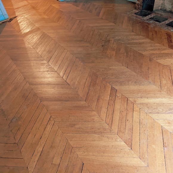 14 m² lot of oak herringbone parquet 14 m² lot of oak herringbone parquet-0