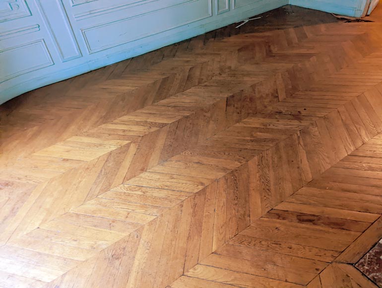 14 m² lot of oak herringbone parquet 14 m² lot of oak herringbone parquet-1