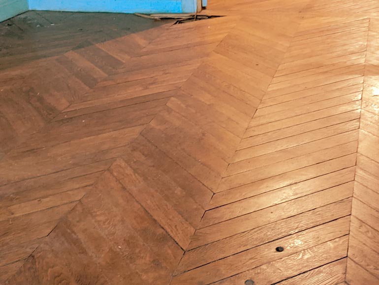 14 m² lot of oak herringbone parquet 14 m² lot of oak herringbone parquet-3
